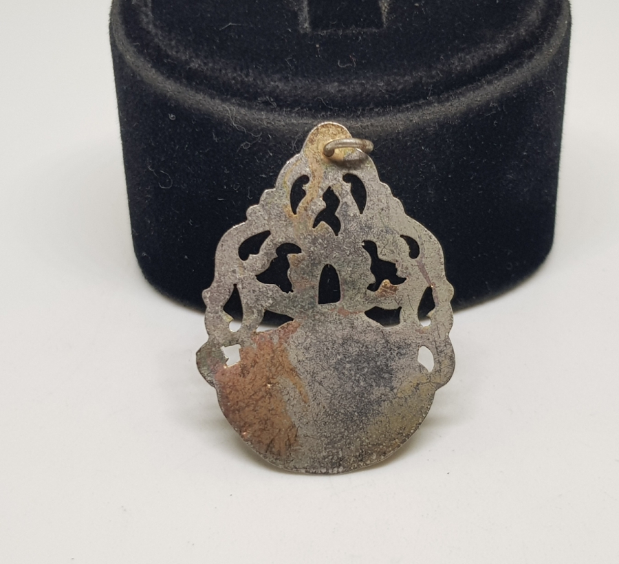 MEVLEVİ SEMAZEN GÖRSELLİ OSMANLI DÖNEMİ ARMUDİ FORMLU KOLYE UCU