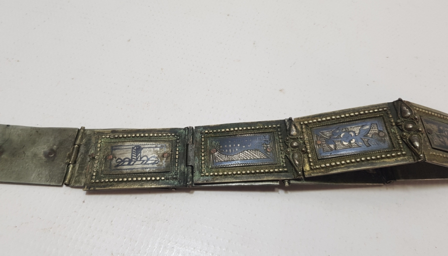 OSMANLI DÖNEMİ SAVATLI GÜMÜŞ VAN KEMERİ PARÇASI