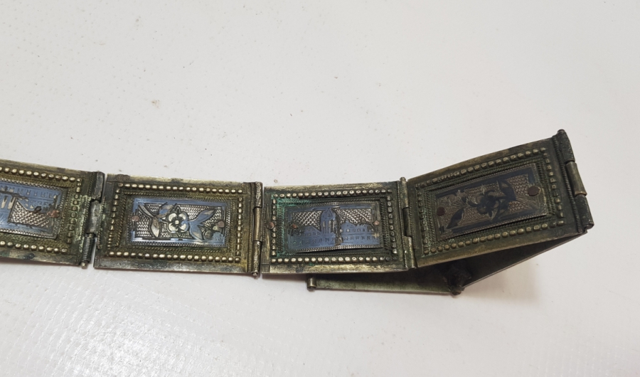 OSMANLI DÖNEMİ SAVATLI GÜMÜŞ VAN KEMERİ PARÇASI