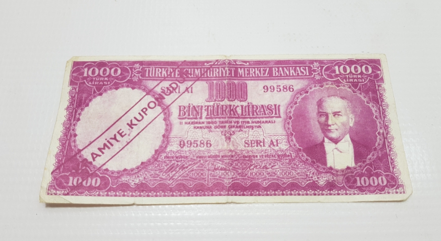 1950-1960LARDAN MOR BİNLİK GÖRSELLİ NADİR İKRAMİYE KUPONU