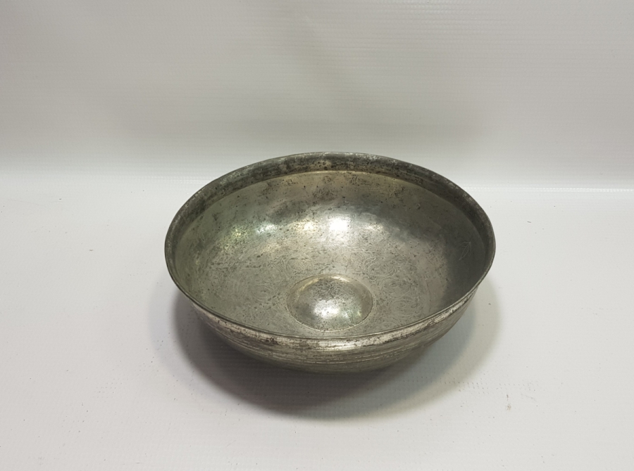 OSMANLI DÖNEMİ KALEM İŞÇİLİKLİ BAKIR HAMAM TASI