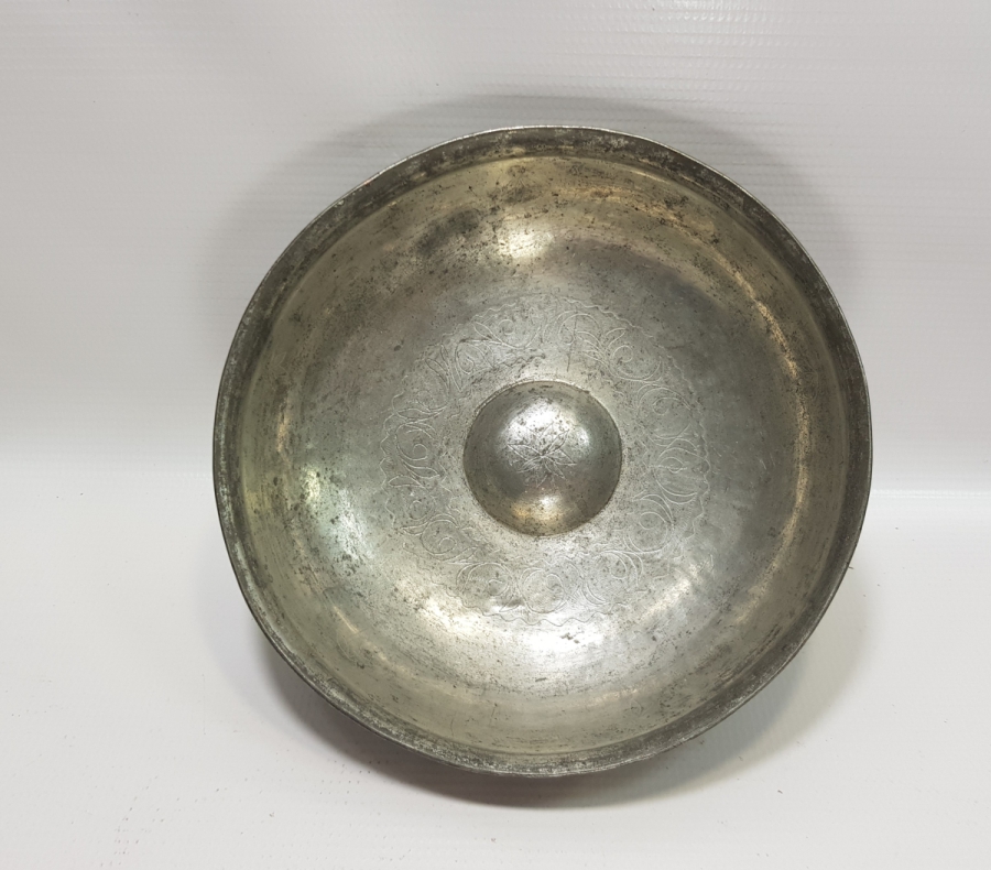 OSMANLI DÖNEMİ KALEM İŞÇİLİKLİ BAKIR HAMAM TASI