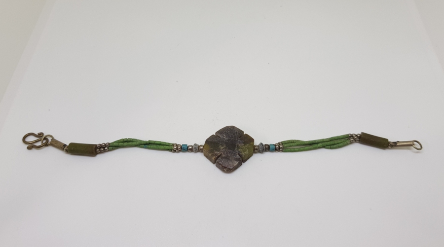 DOĞAL TAŞLI EL YAPIMI TÜRKMEN İŞİ ANTİKA BİLEKLİK