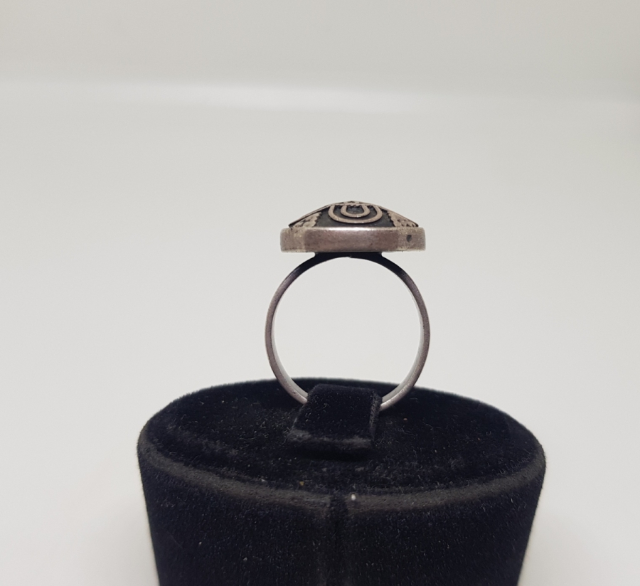 KABARTMA İŞÇİLİKLİ ÖZEL YAPIM GÜMÜŞ YÜZÜK