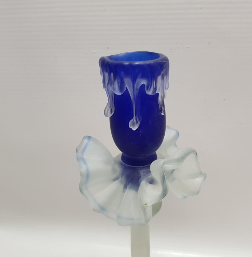 ÜFLEME CAMDAN MAMUL ANTİKA MURANO MUMLUK - ŞAMDAN