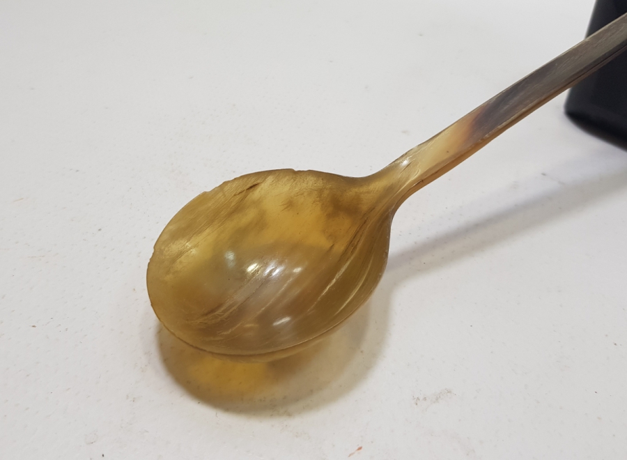 OSMANLI DÖNEMİ TEKKE İŞİ BOYNUZ HOŞAF KAŞIĞI