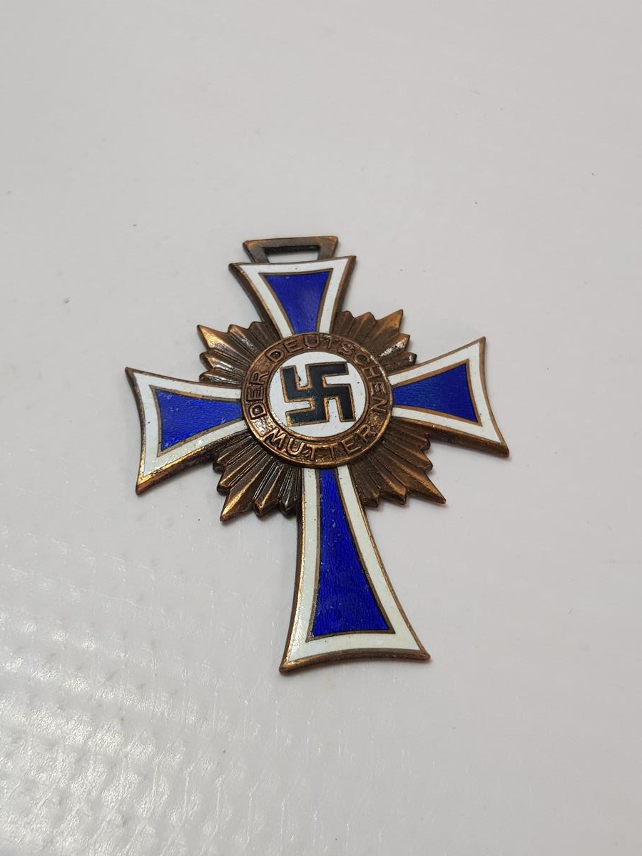 1938 NAZİ ALMAN ANNELİK ŞEREF MADALYASI