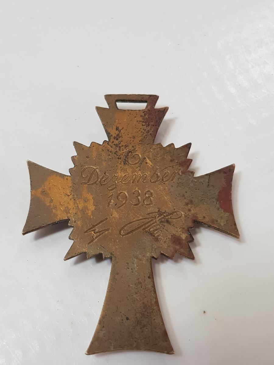 1938 NAZİ ALMAN ANNELİK ŞEREF MADALYASI