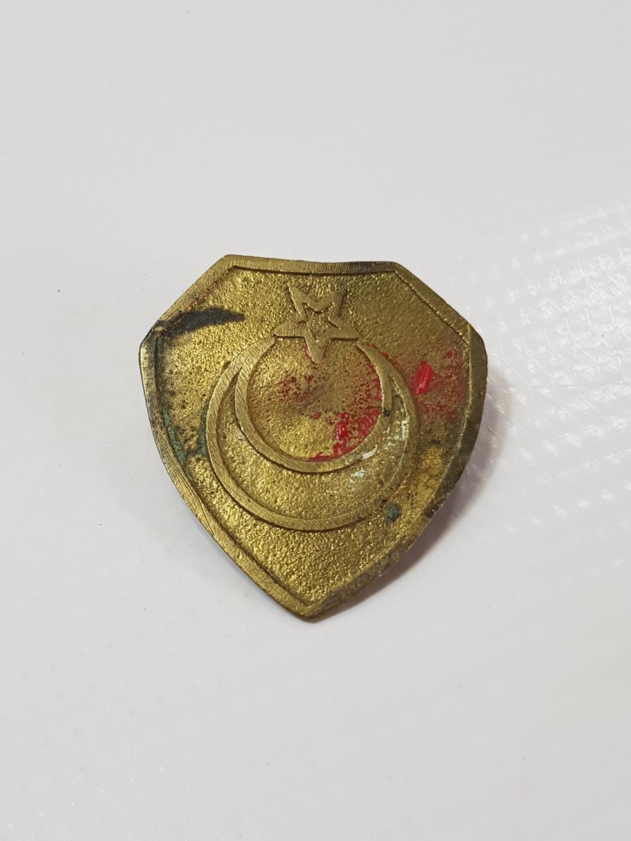 KORE SAVAŞI DÖNEMİ AY YILDIZLI SUBAY ŞAPKA KOKARTI