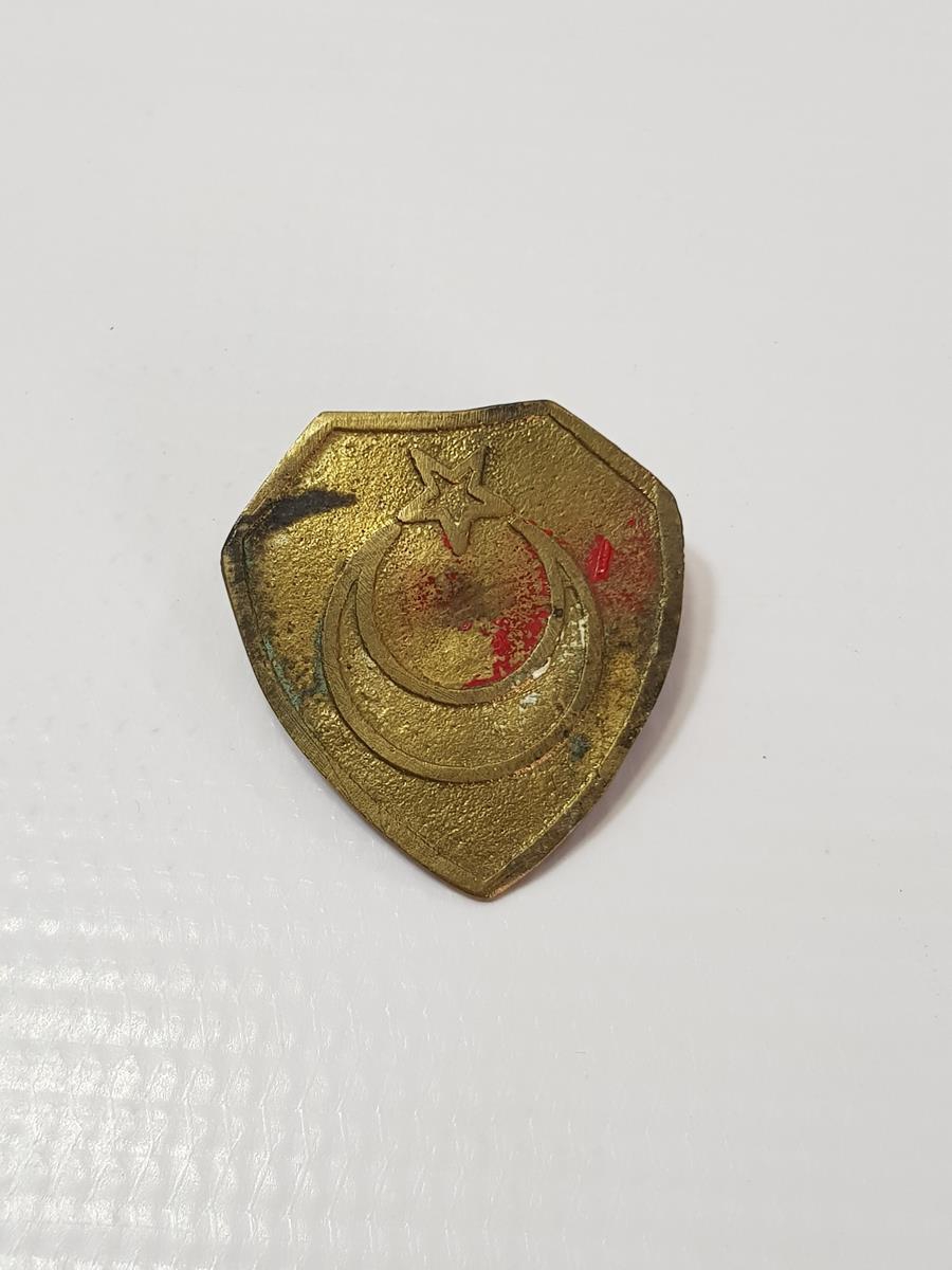 KORE SAVAŞI DÖNEMİ AY YILDIZLI SUBAY ŞAPKA KOKARTI