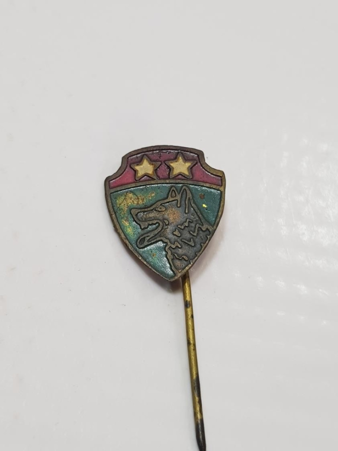 KORE SAVAŞI BOZKURT FİGÜRLÜ TÜRK SUBAY ROZETİ