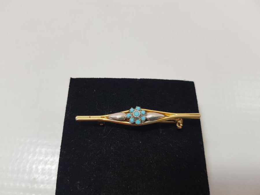 ANTİKA ALTIN KAPLAMA BROŞ