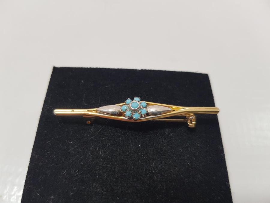 ANTİKA ALTIN KAPLAMA BROŞ