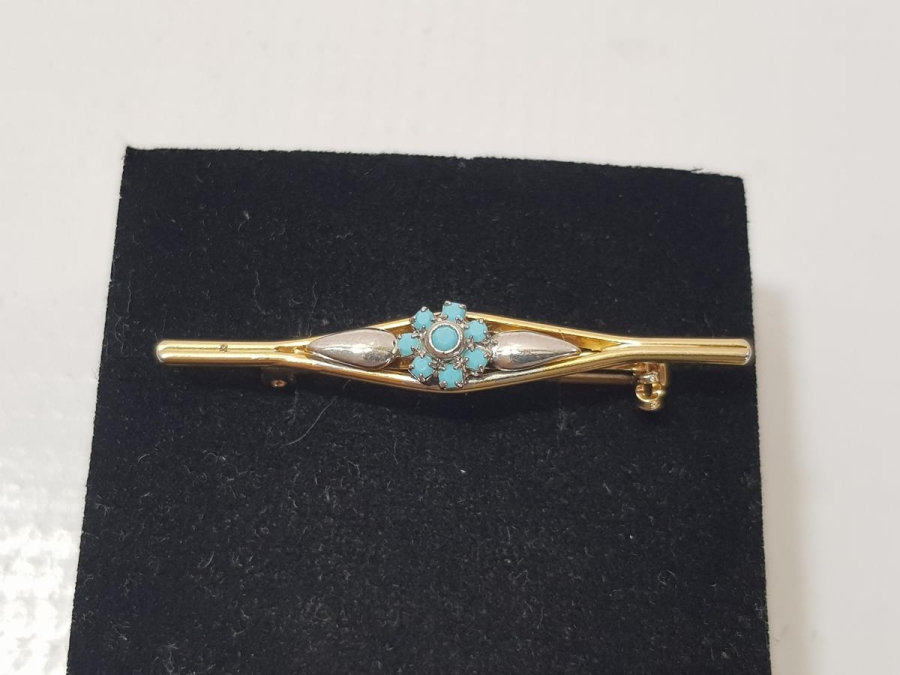 ANTİKA ALTIN KAPLAMA BROŞ