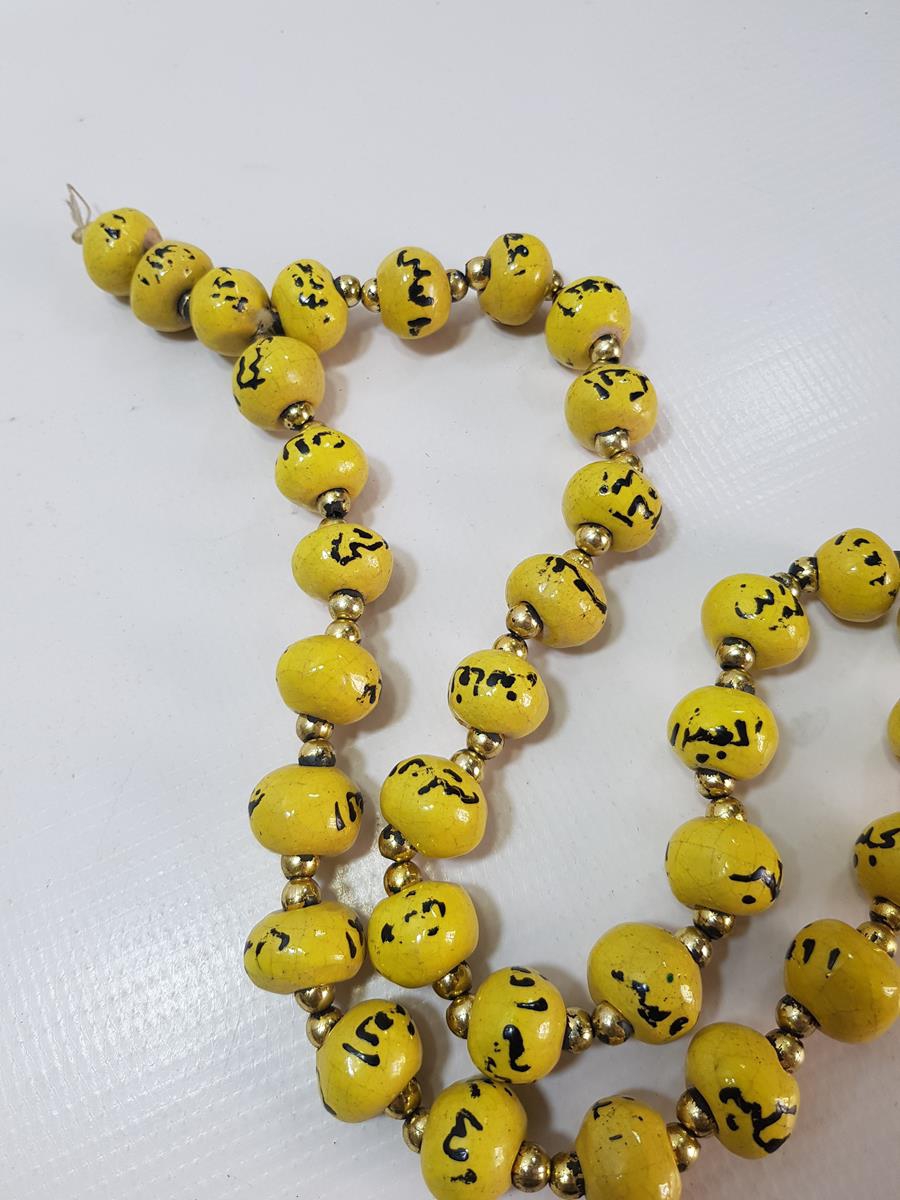 OSMANLI DÖNEMİ TEKKE İŞİ KÜTAHYA SERAMİK TESPİH