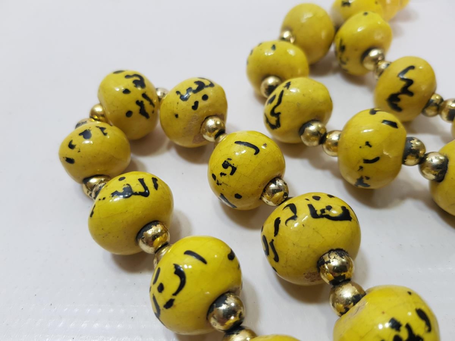 OSMANLI DÖNEMİ TEKKE İŞİ KÜTAHYA SERAMİK TESPİH