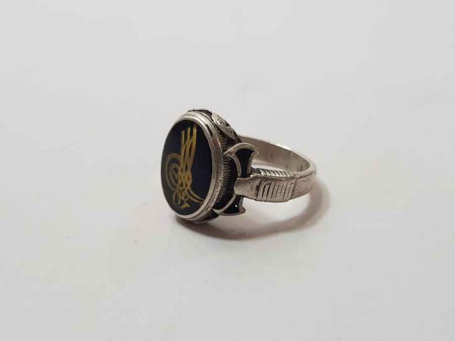 OSMANLI TUĞRALI GÜMÜŞ YÜZÜK