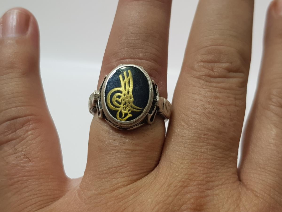 OSMANLI TUĞRALI GÜMÜŞ YÜZÜK