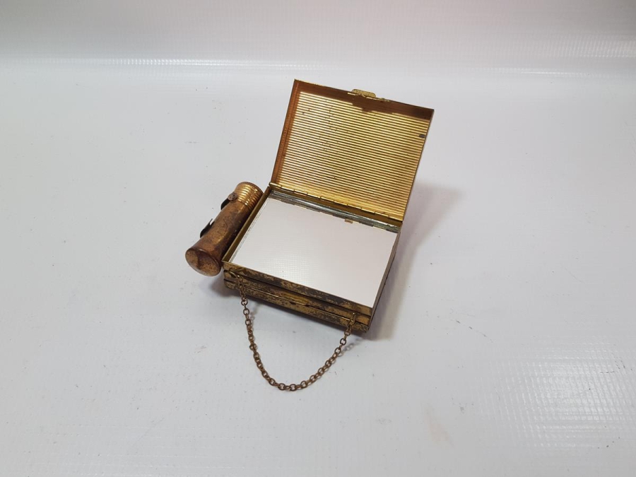 OSMANLI DÖNEMİ LEVANTEN İŞİ RUJLU PUDRİYER KUTUSU