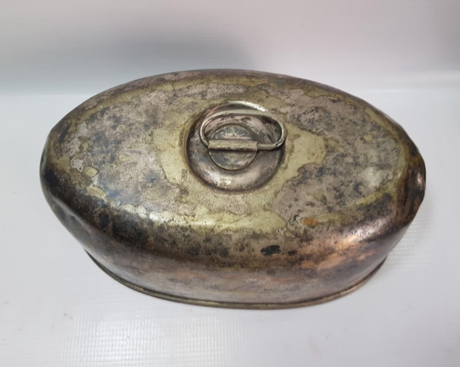 OSMANLICA ANKARA PALAS YAZILI SERVİS TENCERESİ KAPAĞI