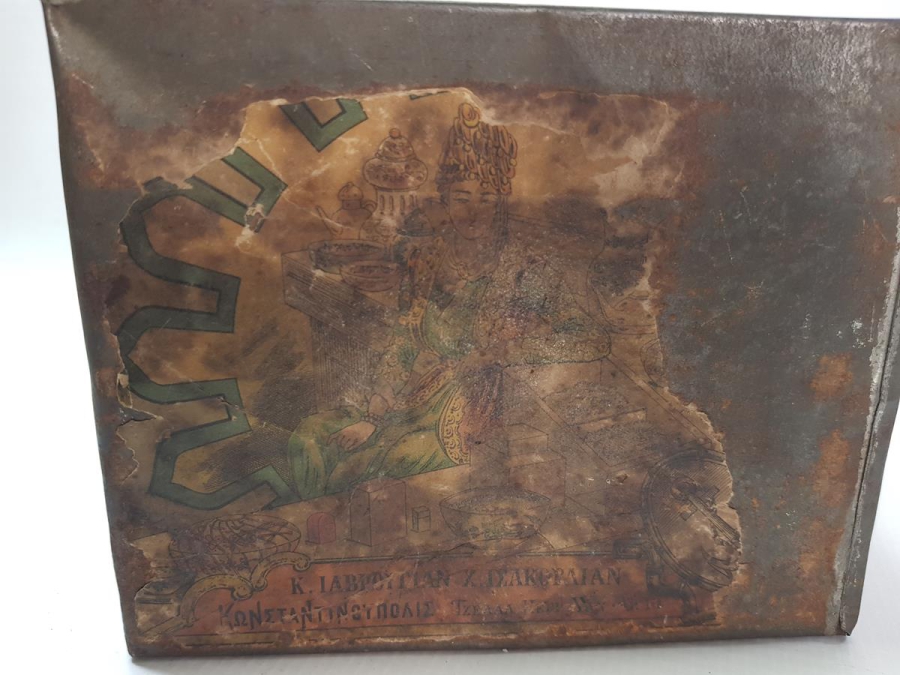 OSMANLI DEVLET ARMALI TENEKE KUTU