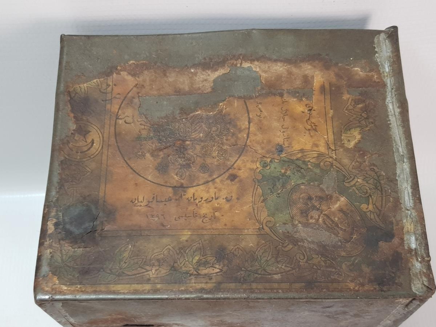 OSMANLI DEVLET ARMALI TENEKE KUTU