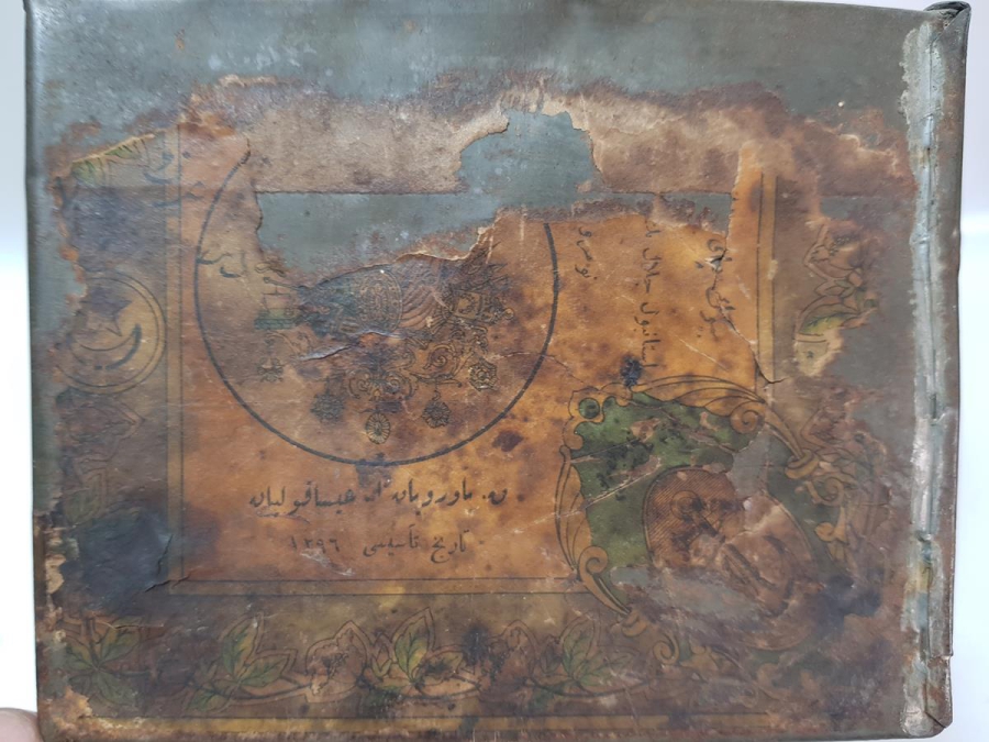 OSMANLI DEVLET ARMALI TENEKE KUTU