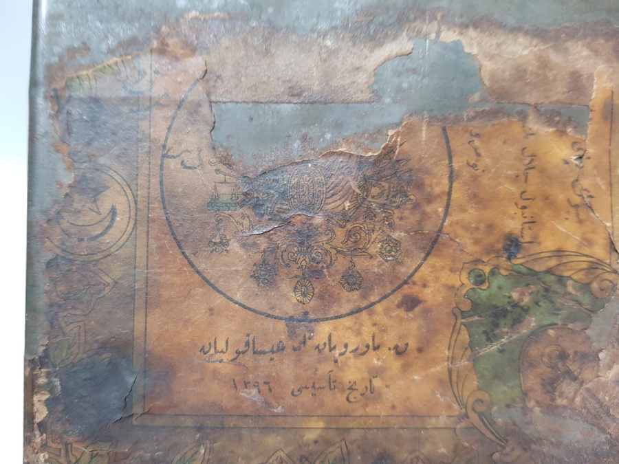 OSMANLI DEVLET ARMALI TENEKE KUTU