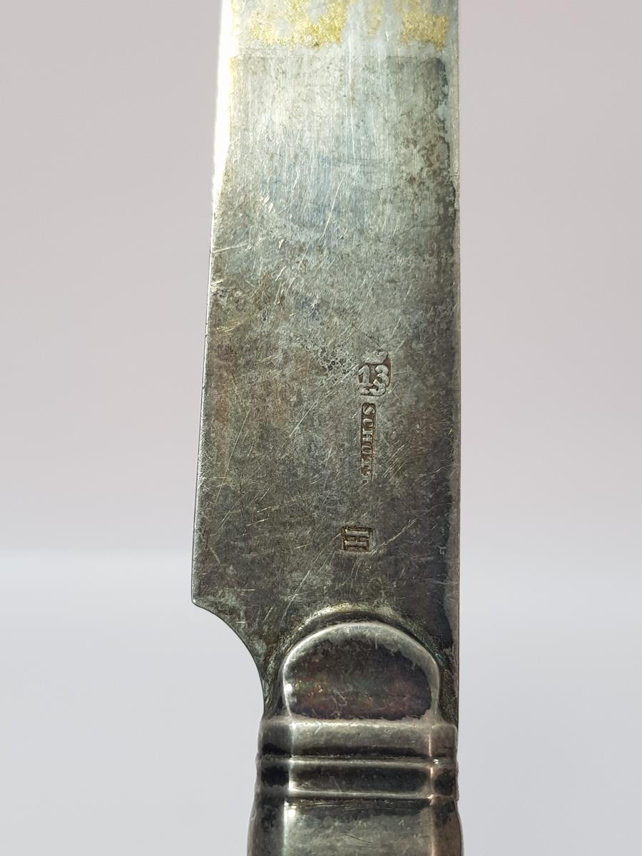 ANTİKA FİL DİŞİ SAPLI GÜMÜŞ MEYVE BIÇAĞI