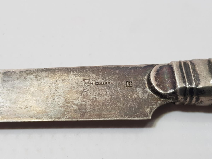 ANTİKA FİL DİŞİ SAPLI GÜMÜŞ MEYVE BIÇAĞI