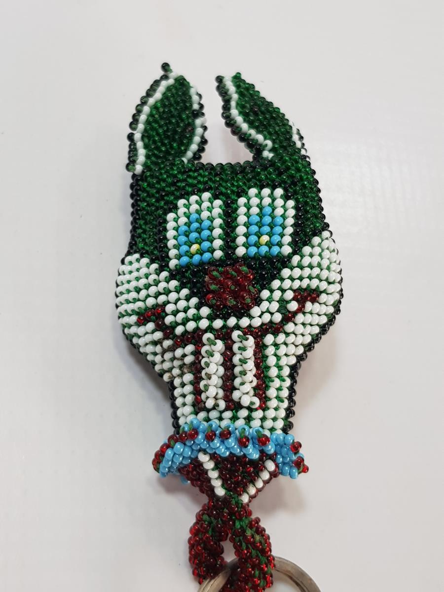 TAVŞAN FORMLU BONCUK İŞLEME ANAHTARLIK