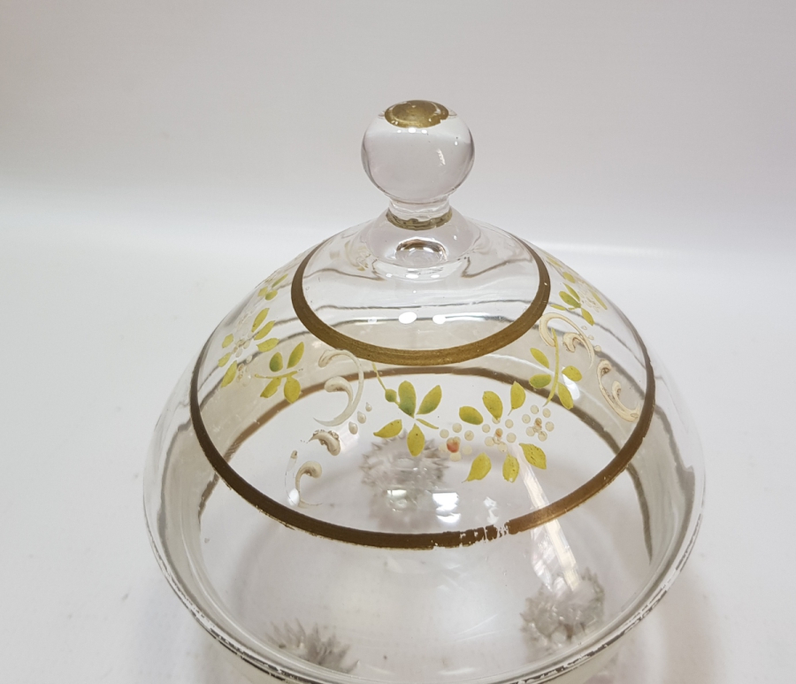 OSMANLI DÖNEMİ MİNELİ KRİSTAL ŞEKERLİK