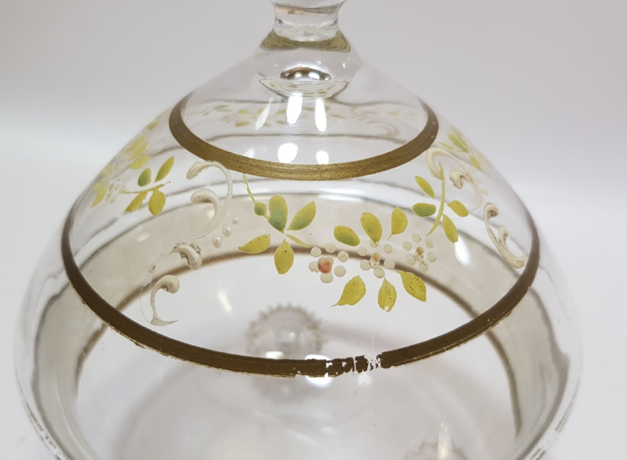 OSMANLI DÖNEMİ MİNELİ KRİSTAL ŞEKERLİK