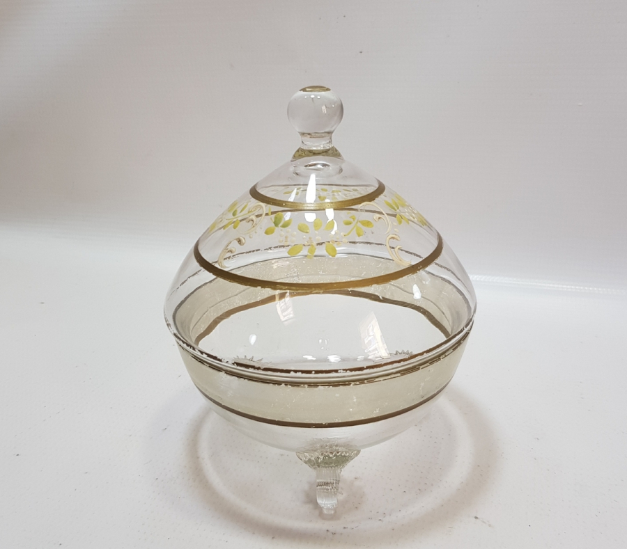 OSMANLI DÖNEMİ MİNELİ KRİSTAL ŞEKERLİK