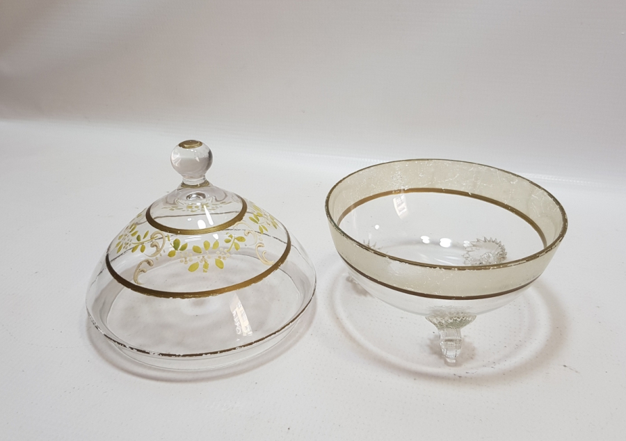 OSMANLI DÖNEMİ MİNELİ KRİSTAL ŞEKERLİK