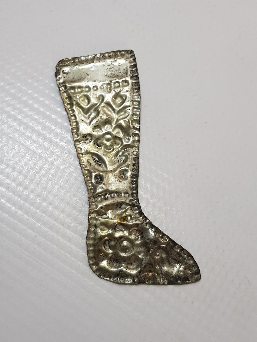 OSMANLI DÖNEMİ RUM İŞİ BACAK FORMLU GÜMÜŞ İKONA ADAKLIĞI