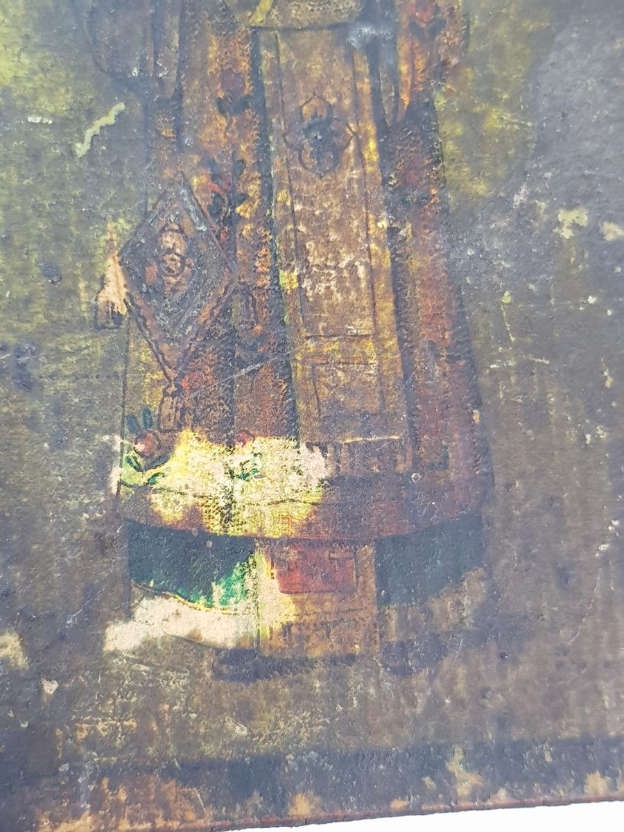 OSMANLI DÖNEMİ RUM İŞİ EL BOYAMA İKONA