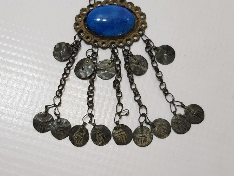 OSMANLI DÖNEMİ KAZ AYAĞI SALLAMALI DOĞAL TAŞLI FES SÜSÜ