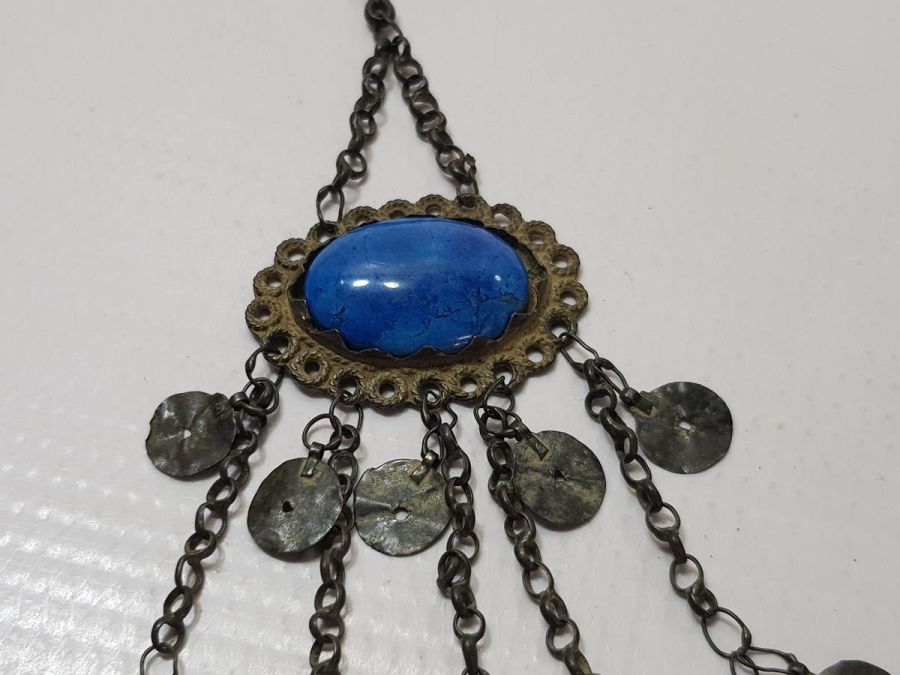 OSMANLI DÖNEMİ KAZ AYAĞI SALLAMALI DOĞAL TAŞLI FES SÜSÜ