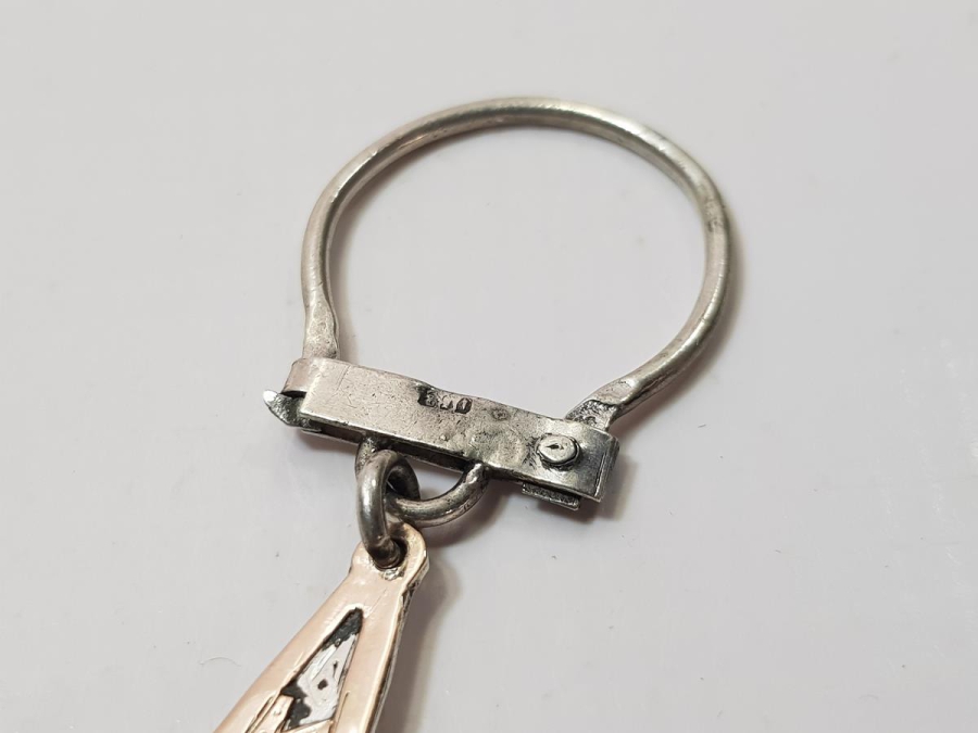 1900'S RUMCA YAZILI ALTIN VE GÜMÜŞ ANAHTARLIK