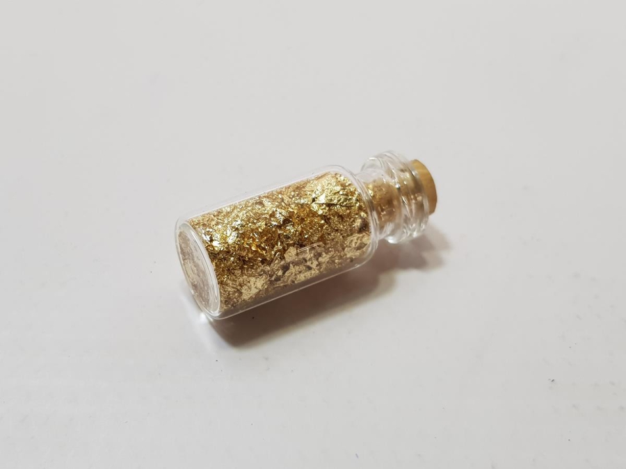 OSMANLI DÖNEMİ HATTATLARIN VARAK İŞLEMESİ İÇİN BİR ŞİŞE ALTIN TOZU