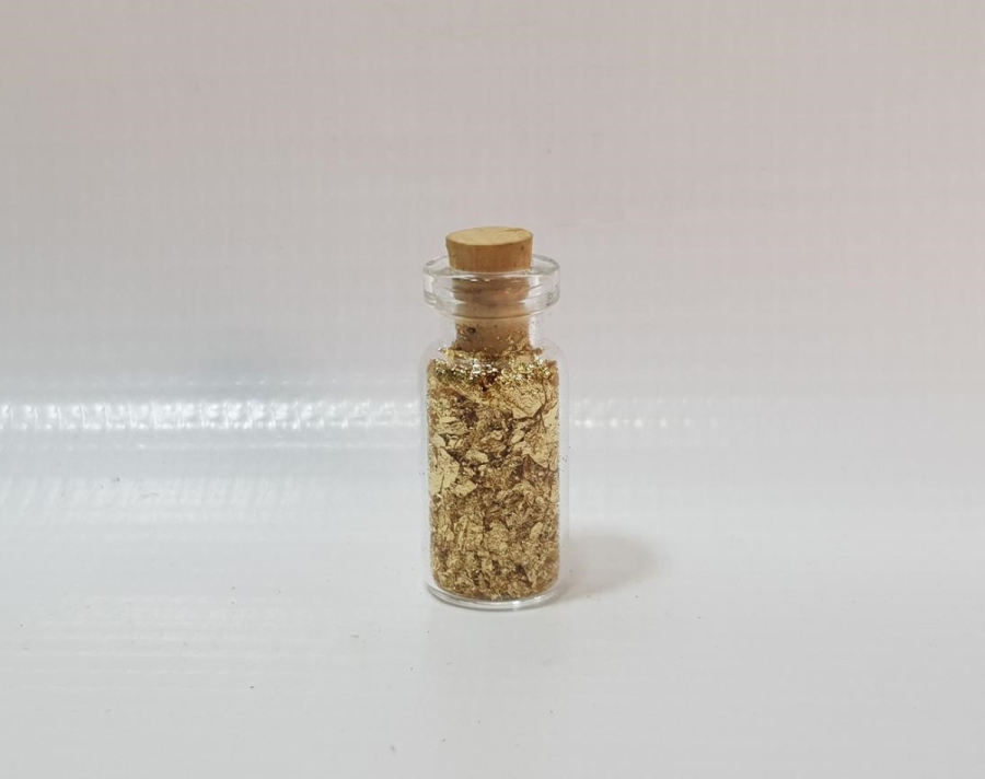 OSMANLI DÖNEMİ HATTATLARIN VARAK İŞLEMESİ İÇİN BİR ŞİŞE ALTIN TOZU