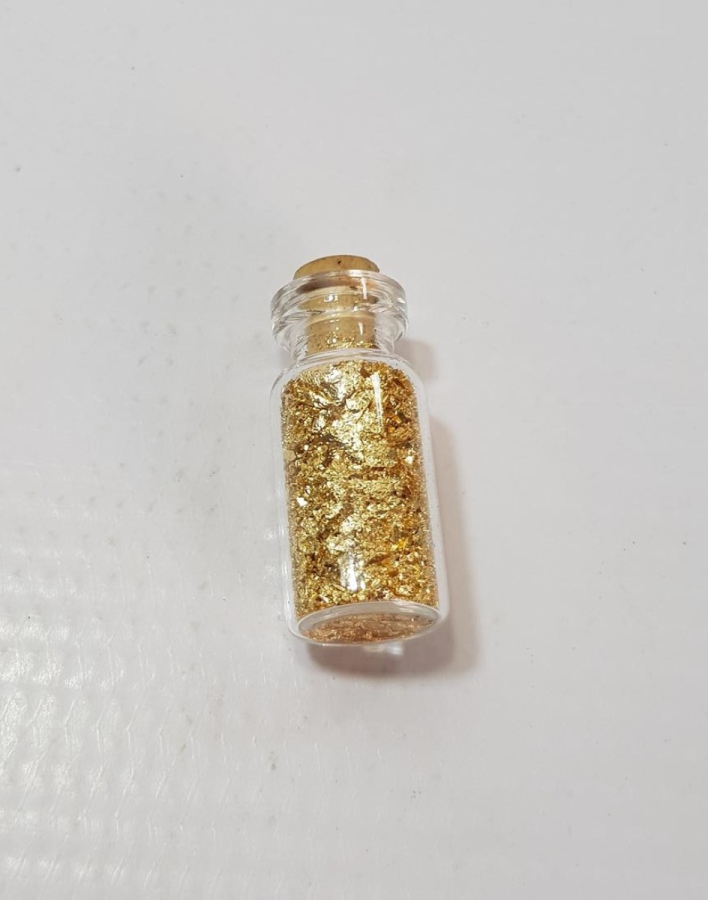 OSMANLI DÖNEMİ HATTATLARIN VARAK İŞLEMESİ İÇİN BİR ŞİŞE ALTIN TOZU