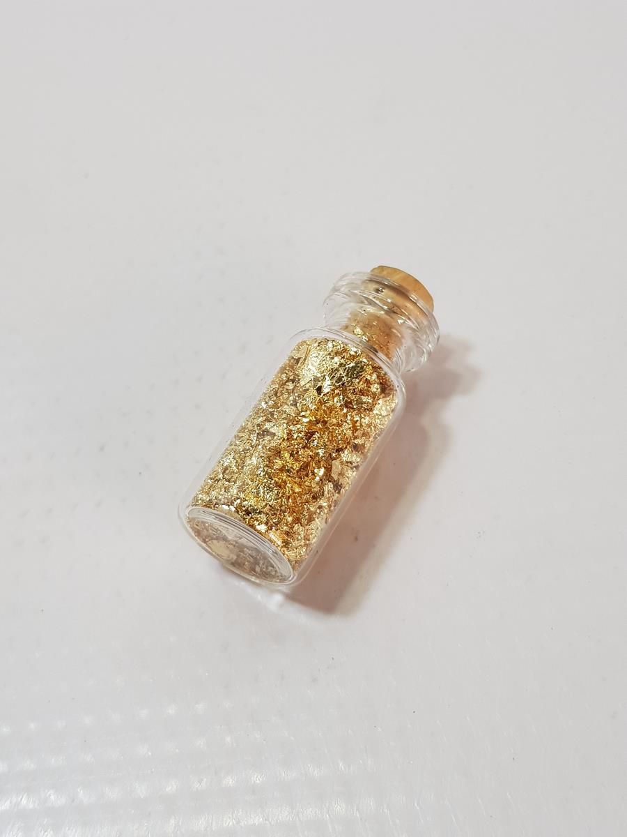 OSMANLI DÖNEMİ HATTATLARIN VARAK İŞLEMESİ İÇİN BİR ŞİŞE ALTIN TOZU