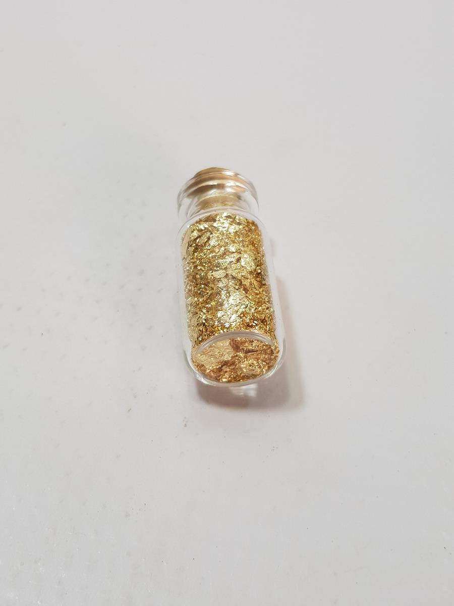 OSMANLI DÖNEMİ HATTATLARIN VARAK İŞLEMESİ İÇİN BİR ŞİŞE ALTIN TOZU