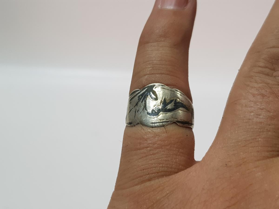 OSMANLI DÖNEMİ SAVATLI GÜMÜŞ YÜZÜK