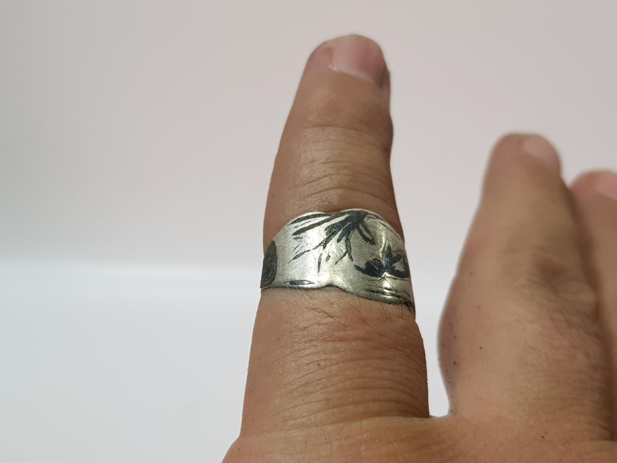 OSMANLI DÖNEMİ SAVATLI GÜMÜŞ YÜZÜK