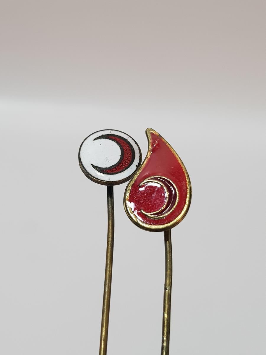 BİR ÇİFT HİLAL-İ AHMER ROZETİ