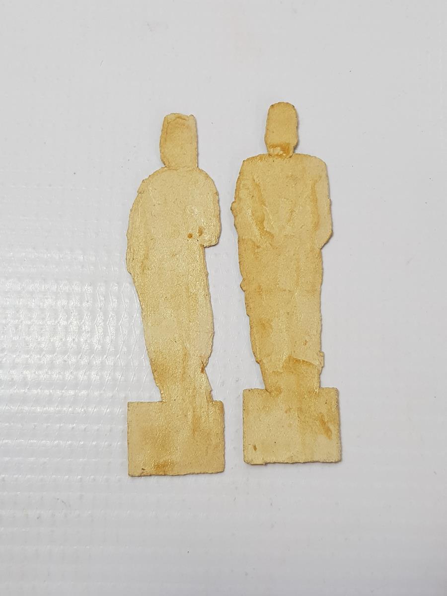 1. DÜNYA SAVAŞI DÖNEMİ ÇOK NADİR OSMANLI DENİZCİ VE TOPÇU SUBAYI KARTON OYUNCAK ASKERLER