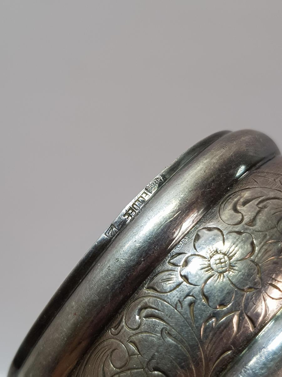 ANTİKA GÜMÜŞ KAPLAMA BİR ÇİFT PEÇETELİK